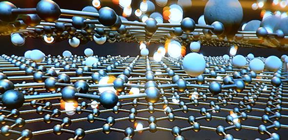 Illustration of graphene structure