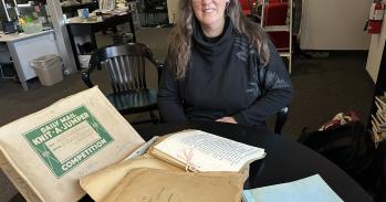 Wallace R. Harper's granddaughter, Karen Harper.  (Jane Sponagle/CBC)