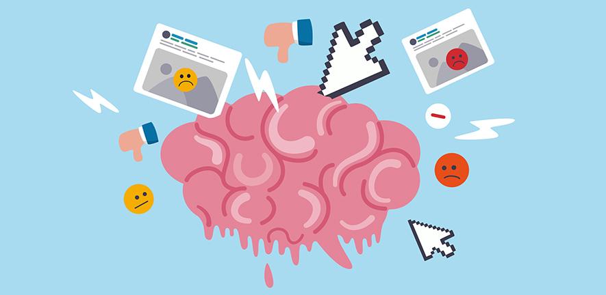 Illustration representing potential online harms
