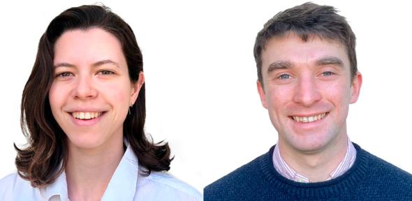 Poppy Oldroyd (left) and Matthew McLoughlin (right)